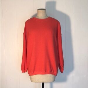 Aerie Pink Crewneck Sweater Relaxed Fit